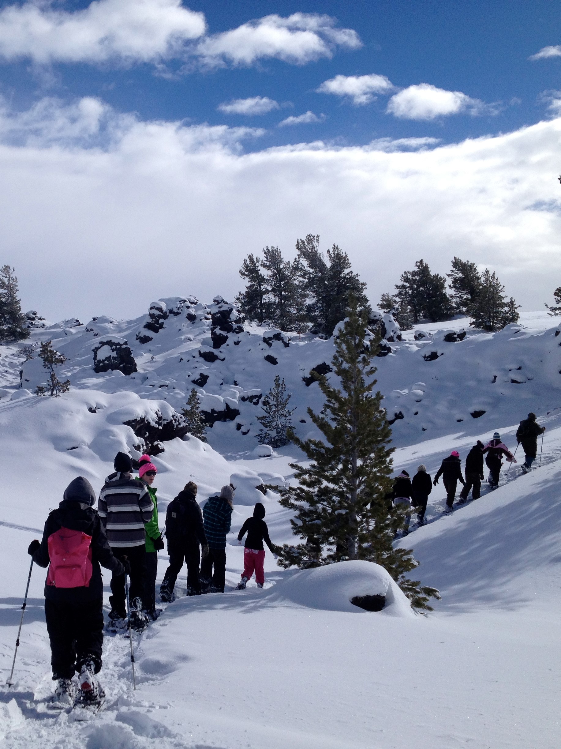 cross country skiers at Craters of the Moon National Park