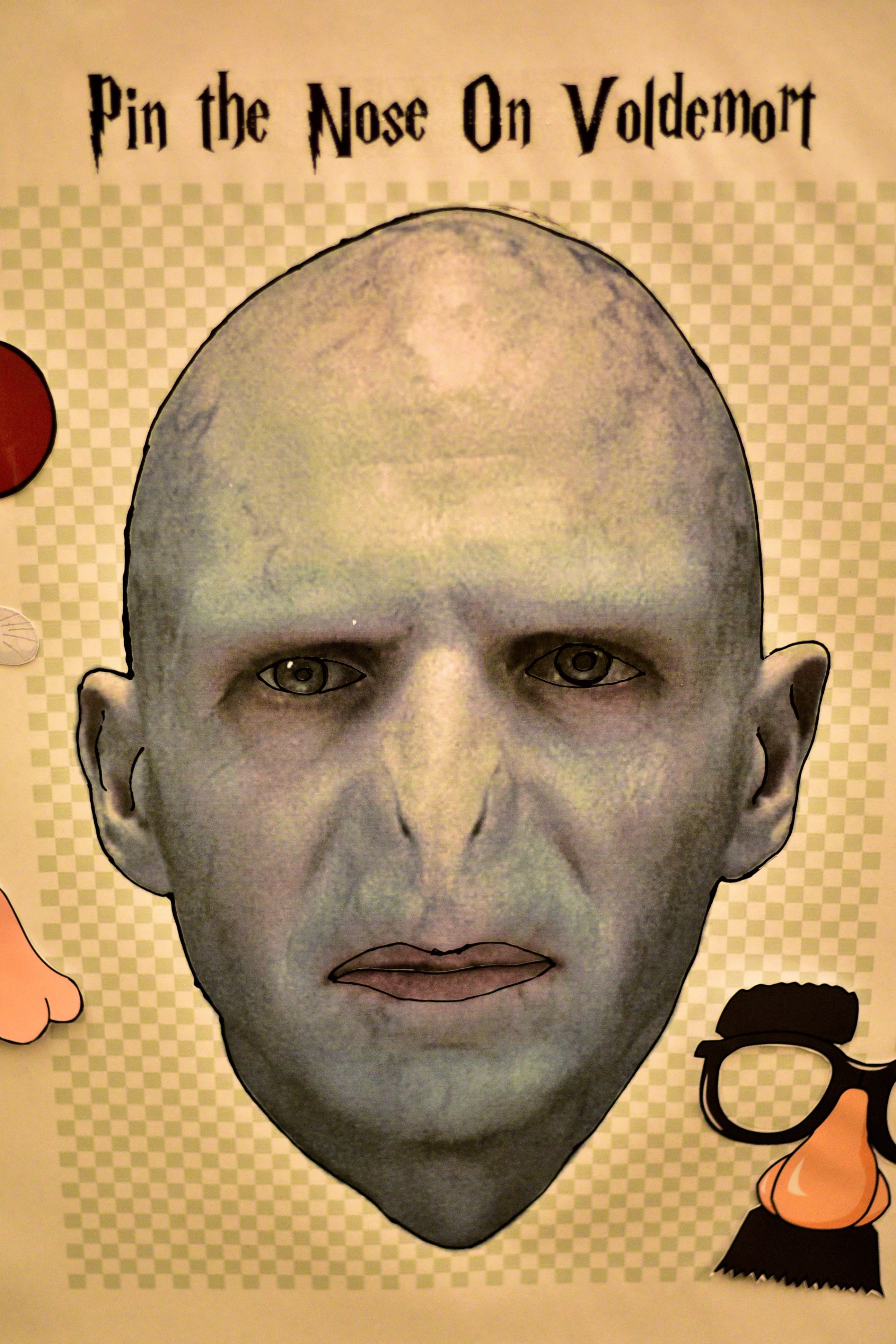 Pin the nose on Voldemort game